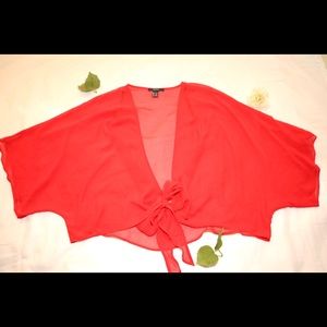 Red Transparent Kimono